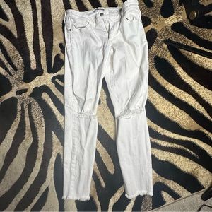 Joes Jeans White Finne Ankle / Skinny Ankle size 30